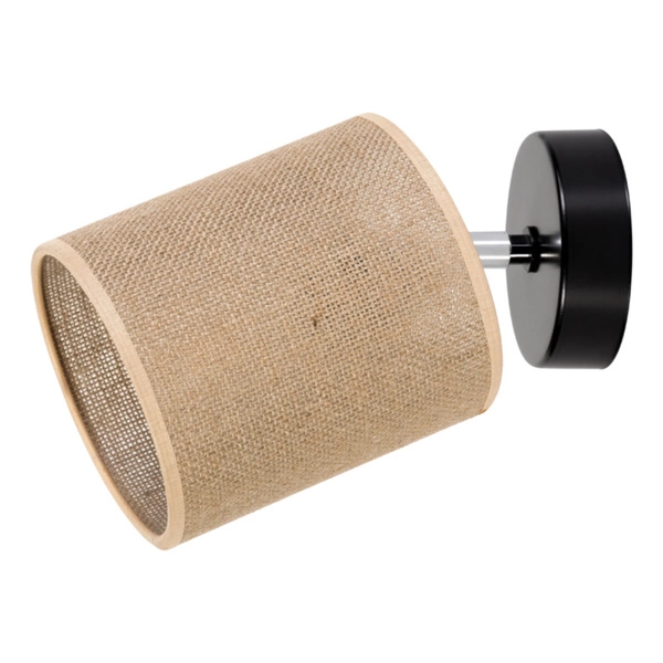 Jute Wall lamp 1xE27 Max.25W Black/Beige 56792104