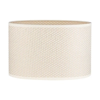 Lampshade Oval 1xE27 H20 Cream With Silver Thread L250/W170 H165 A1525