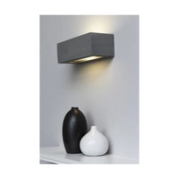 Block Wall Lamp 1xE27 Max.40W Gray Concrete/Frosted Glass 8971136