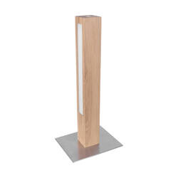 Leon Table Lamp 1xLED 24V Int. 9W Matt Nickel/Oiled Oak with Touch Dimmer