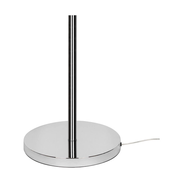 Lampa podłogowa Maxima 1xE27 maks. 60W chromowany metal/przezroczysty kabel PVC/biały klosz z tkaniny 6591028