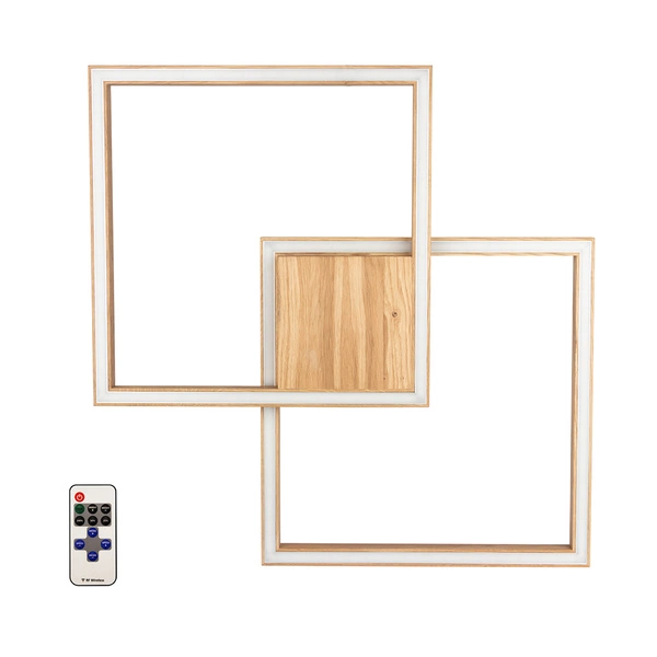 Ramme Ceiling Lamp 1xLED 24V Integrated, 48W Oiled Oak/Remote Control 91405274