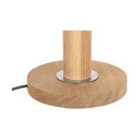 Benita Table Lamp 1xE27 Max. 60W Oiled Oak/Matt Nickel/White 7017400611547