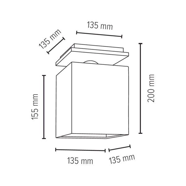 Rivoli Ceiling Lamp 1xE27 Max.25W Chrome/White 8582128_SL