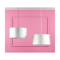 Mirabella Pendant Lamp 1xE27 Max.60W Oiled Oak/Anthracite Fabric Cable/Silver Synthetic Material Shade 1692174