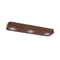 Sunniva Ceiling Lamp Incl.3xLED 5W Walnut/Satin 2291376