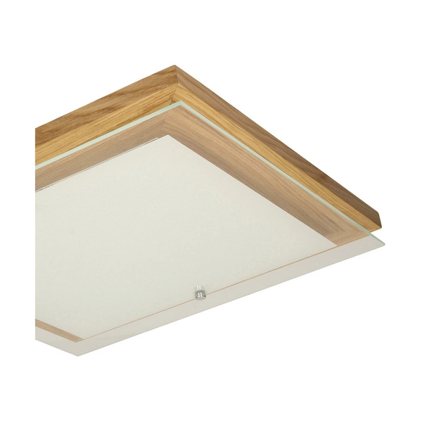 Finn Wall Lamp 1xLED Integrated 1200lm 2700K 14W Oiled Oak/White-Transparent Glass 4022974