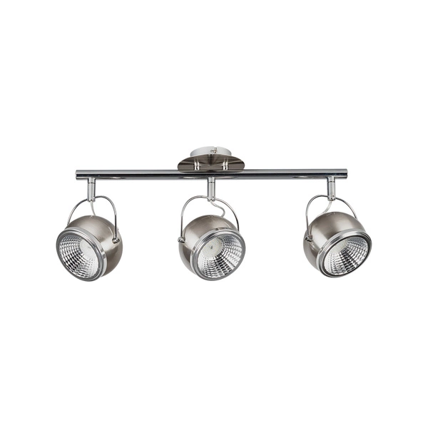 Ball Ceiling Lamp Incl. 3xGU10 LED 6W Satin Metal 2686387