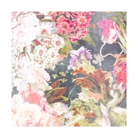 Lampshade Cylinder E27 H30 Flowers Wallpaper A0342