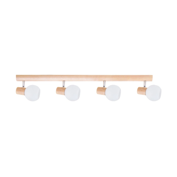 Karin Ceiling Lamp 4xE14 Max.40W Birch Wood/White Glass 2231460