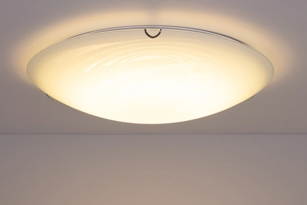 Sydney Ceiling Lamp Incl. 1xLED 2600lm 2700K 30W Chrome Metal/White-Transparent Glass 4235112
