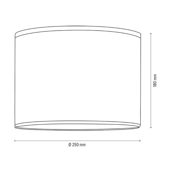 Lampshade Cylinder E27 H30 White Cotton with ECO Foil A0817