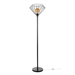 Raquelle Lampa Podłogowa 1xE27 Max.60W Czarny/Czarny PVC 12470104