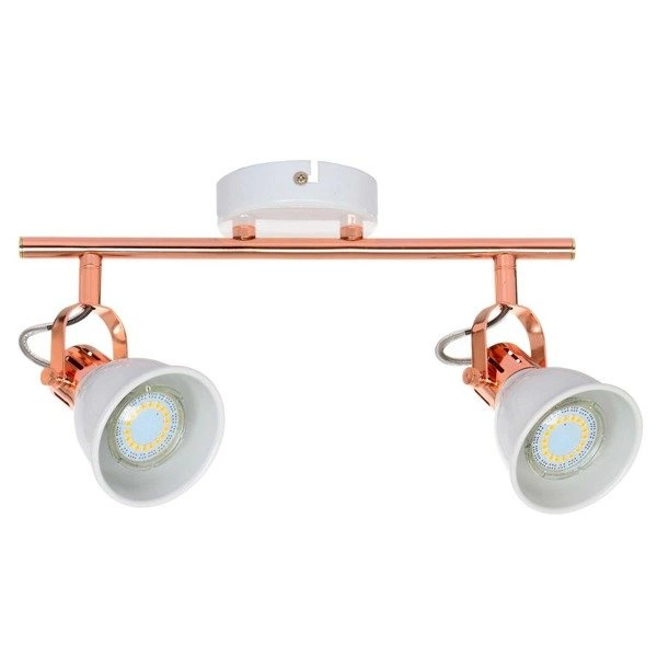 Anita Ceiling Lamp 2xGU10 Max.50W White Metal/Copper Metal 2766202