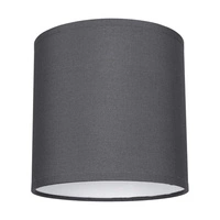 Lampshade Cylinder E27 H25 Graphite Fabric A0569