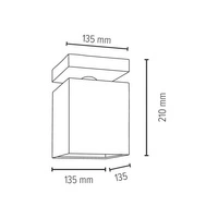 Great Ceiling Lamp 1xE27 Max.25W Gray/White 2241136