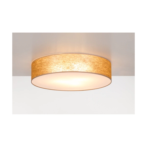 Lampa sufitowa Nevoa 4xE27 maks. 25W Biały metal/złoty klosz z tkaniny 47945802