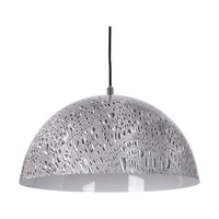Natura Pendant Lamp 1xE27 Max.60W Chrome Metal/Black PVC Cable/Gray-White Metal 9803128