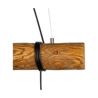 Trabo Pino Lampa Wisząca 3xE27 Max.60W Sosna Bejcowana/Czarny PCV/Czarny 68315351