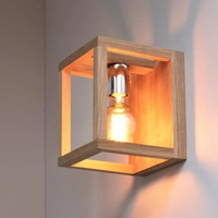 Kago Ceiling Lamp 1xE27 Max.60W Oiled Oak/Chrome 9158174