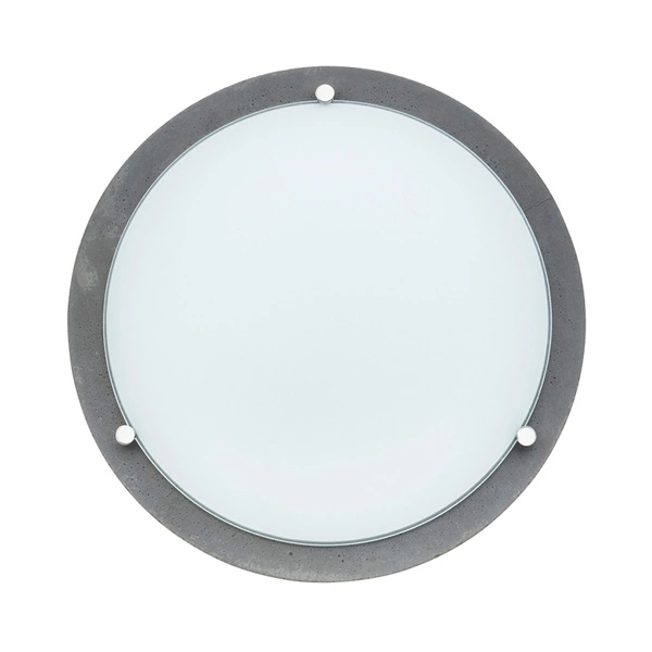 Rocky Ceiling Lamp 1xLED 24V Integrated 1200lm 2700K 13W Gray Concrete/White Glass 4753036