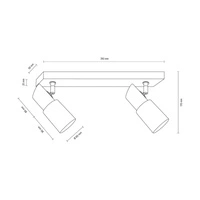 Lampa Sufitowa Birgit 2xE14 Max.40W Drewno Brzozowe/Szkło Alabastrowe 2222260