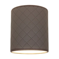 Lampshade Cylinder E27 H20 Gray-Brown Fabric A0979