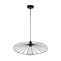 Antonella Pendant Lamp 1xE27 Max.60W Black Metal/Black Fabric Cable 189449104