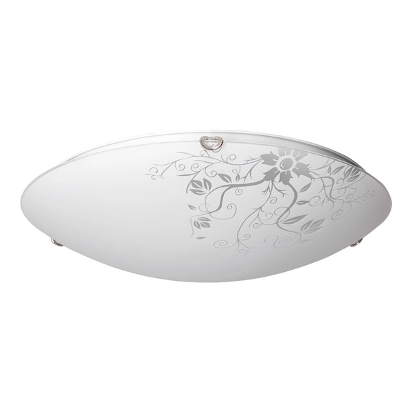 California Ceiling Lamp Incl. 1xLED 2600lm 2700K 30W Chrome Metal/White-Transparent Glass 4255102