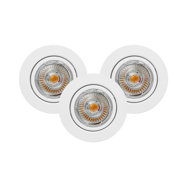 Ledsdream Round Lampa Sufitowa Incl.3xLED GU10 5W Biały 2601302