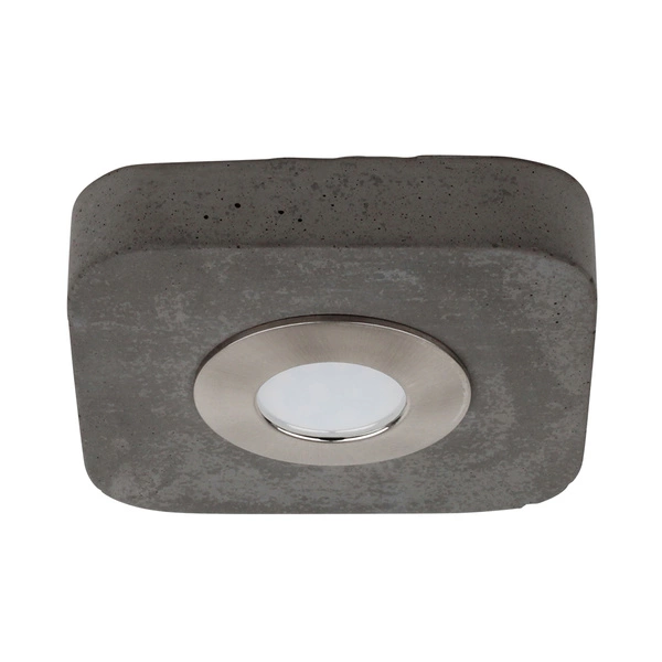 Cool Ceiling Lamp Incl. 1xLED Integrated 300lm 3000K 5W Gray Concrete/Satin Metal 2291136