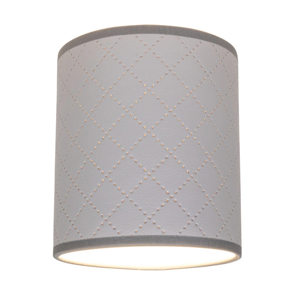 Lampshade Cylinder E27 H20 Gray Fabric A0975