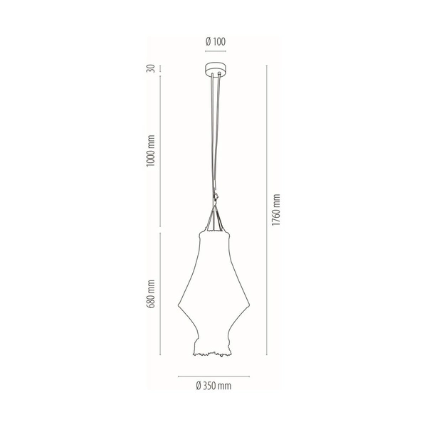 Reve Pendant Lamp 1xE27 Max.15W LED Oiled Oak/Cream 18117174