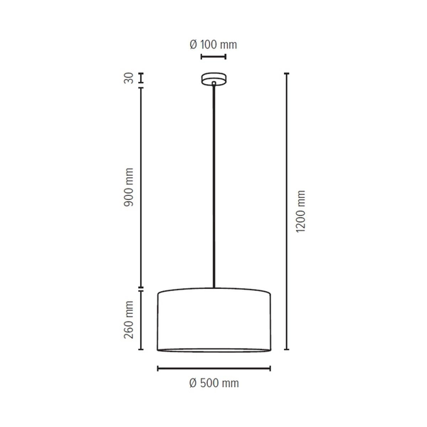 Scarlett Pendant Lamp 1xE27 Max.60W Satin Metal/Transparent PVC Cable/Gray Velvet Shade 3752027