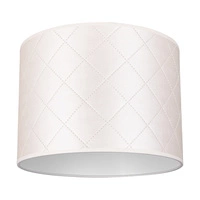 Lampshade Cylinder E27 H30 Pearl Synthetic Fabric A0933