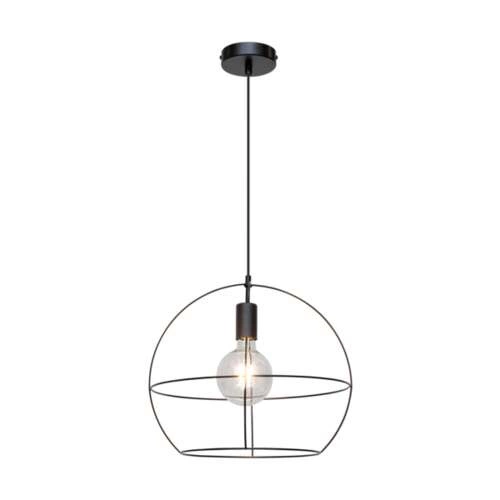 Casa Palla Lampa Wisząca 1xE27 Max.60W Czarny/Czarny PVC 17849104