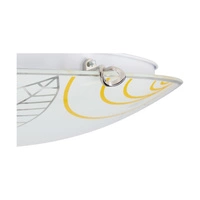 Indiana Ceiling Lamp 1xLED Integrated 800lm 2700K 12W Chrome Metal/White-Brown Glass 4453102