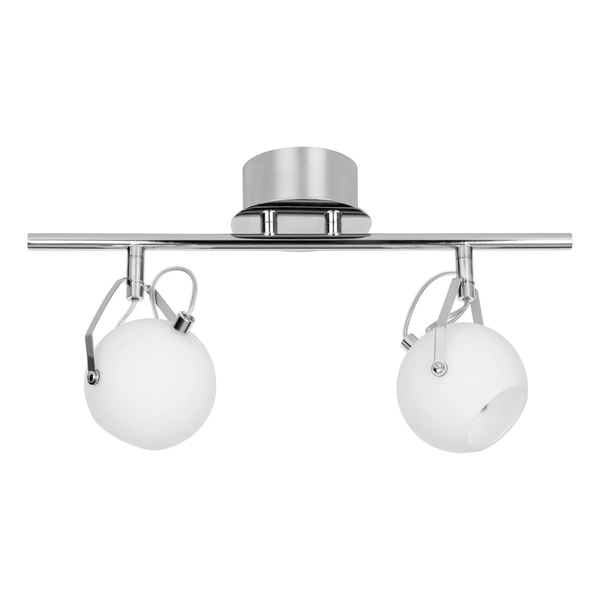 Ida Ceiling Lamp Incl. 2xLED Integrated 800lm 2700K 3W Chrome Metal/White Glass 2760228
