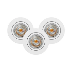 Ledsdream Round Ceiling Lamp Incl.3xLED GU10 5W White 2601302