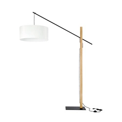 Cecile Floor Lamp 1xE27 Max.60W Black/Oiled Oak/Black/White 75011904