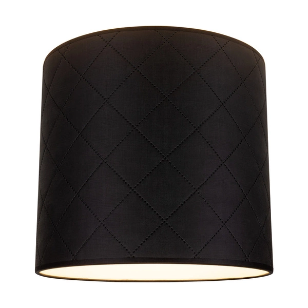 Lampshade Cylinder E27 H30 Black Synthetic Fabric A0938