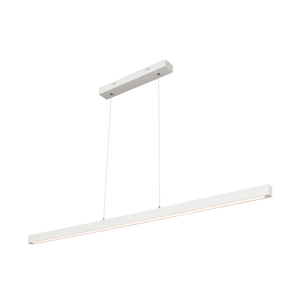 Smal Pendant Lamp 1xLED 24V Integrated 1732lm 3000K 18W White Beech Wood/Transparent PVC Cable with Touch Dimmer