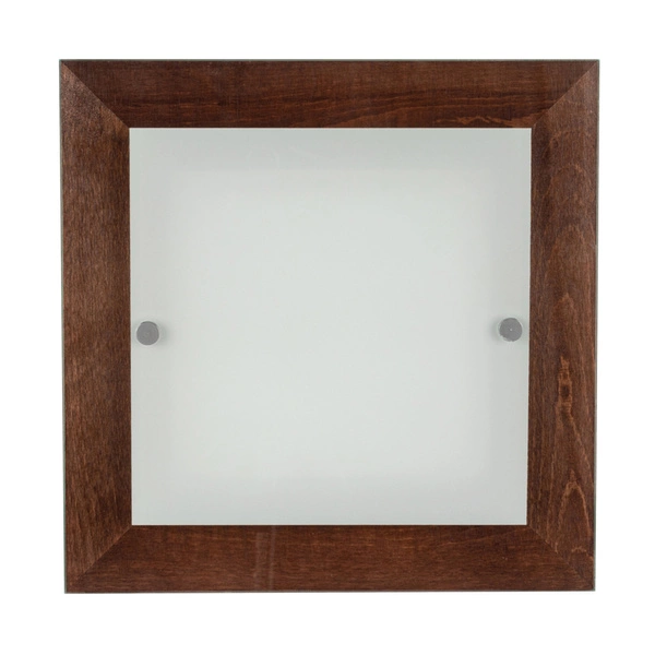 Finn Wall Lamp 1xLED Integrated 1200lm 2700K 14W Walnut Beech Wood/White-Transparent Glass 4022976