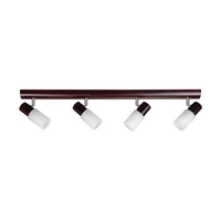 Kira Wood Ceiling Lamp 4xE14 Max.40W Wenge Wood/White Glass 2210435L
