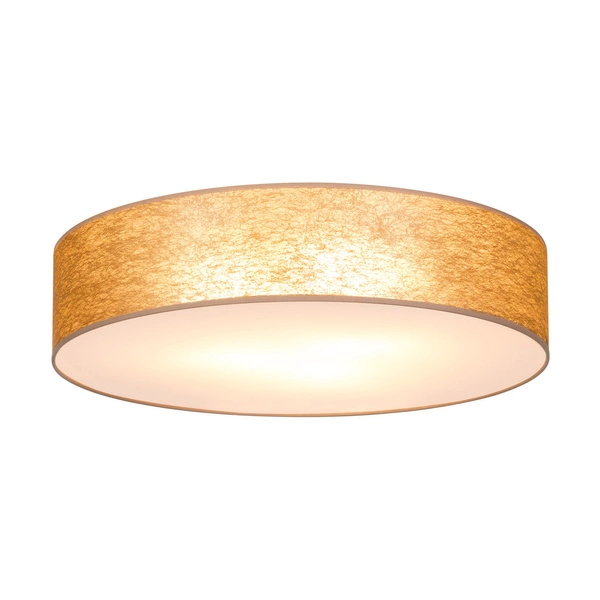 Nevoa Ceiling Lamp 4xE27 Max.25W White Metal/Gold Fabric Shade 47945802