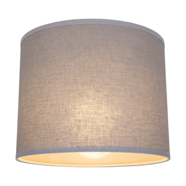Lampshade Cylinder E27 H35 Light Gray Cotton A0230