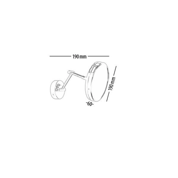 AQUATIC 2-in-1 wall mirror lamp 5018018