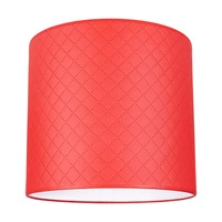 Lampshade Cylinder E27 H0 Red Fabric A0927