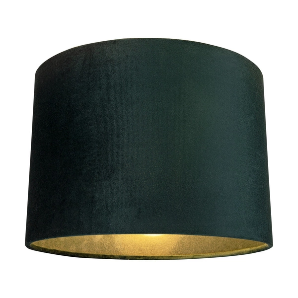 Lampshade Cylinder E27 H40 Green Velvet A1390