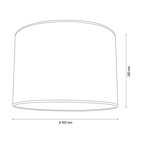 Lampshade Cylinder E27 H35 Brown Synthetic Fabric A0952